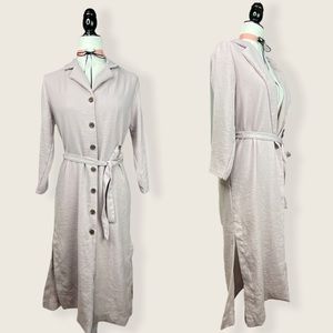 Oak + Fort Made in Korea Dusky Pink Duster Jacket